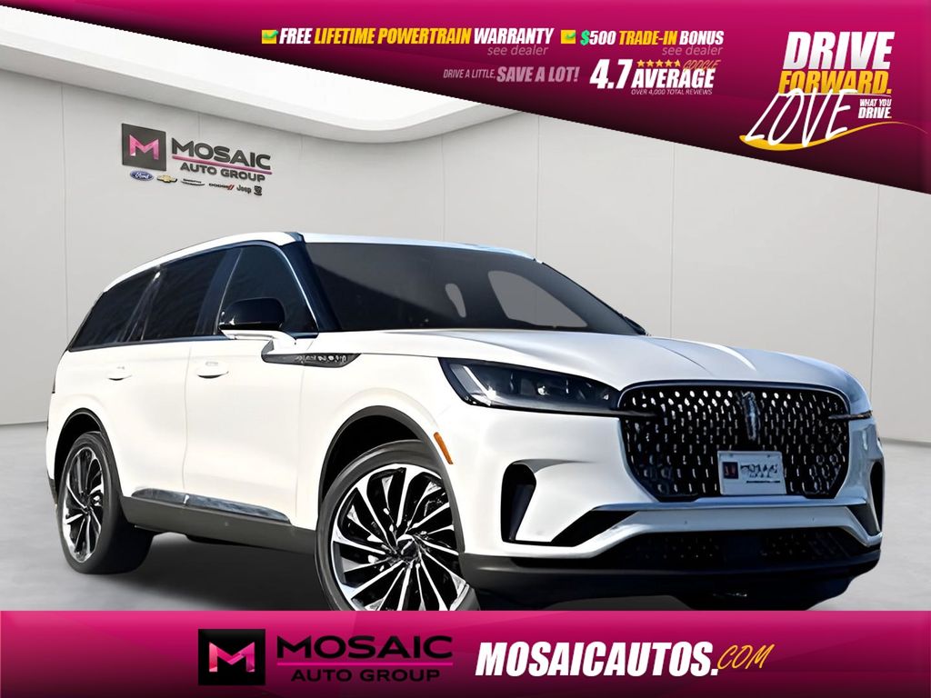 Pristine White Metallic Tri-Coat 2025 Lincoln Aviator Reserve AWD SUV / Crossover All-Wheel Drive Automatic