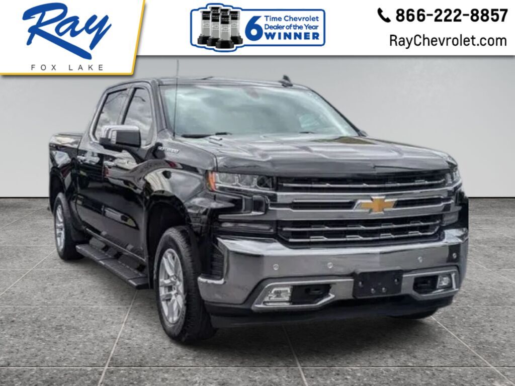 Black 2020 Chevrolet Silverado 1500 Pickup Truck Four-Wheel Drive Automatic