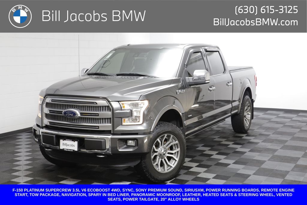Gray (Magnetic Metallic) 2015 Ford F-150 Pickup Truck Four-Wheel Drive Automatic