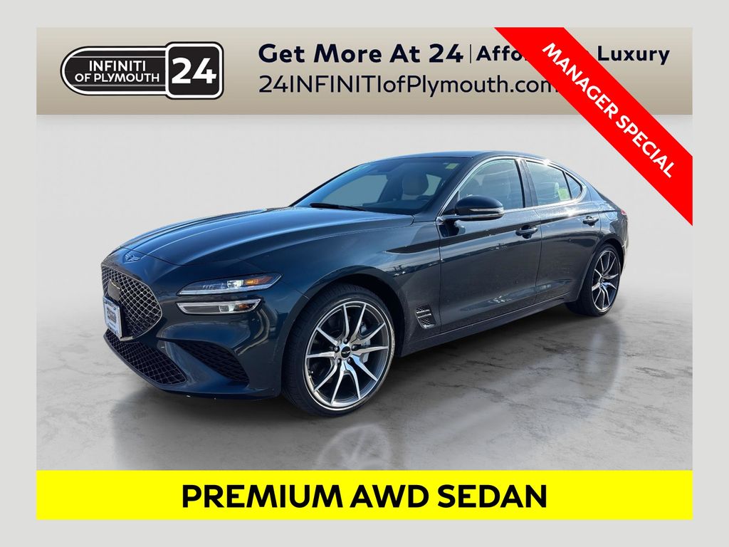 Blue 2024 Genesis G70 2.5T Standard RWD Sedan Rear-Wheel Drive 8-Speed Automatic