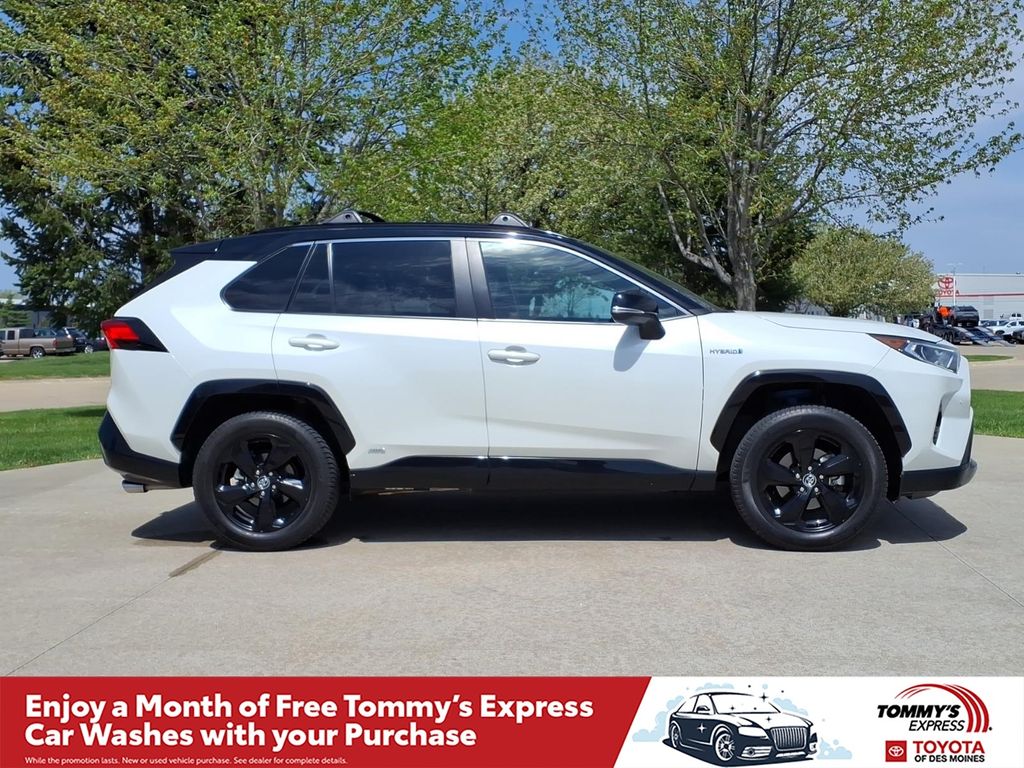 Blizzard Pearl w/Midnight Black Roof 2020 Toyota RAV4 Hybrid XSE AWD SUV / Crossover All-Wheel Drive Continuously Variable Transmission