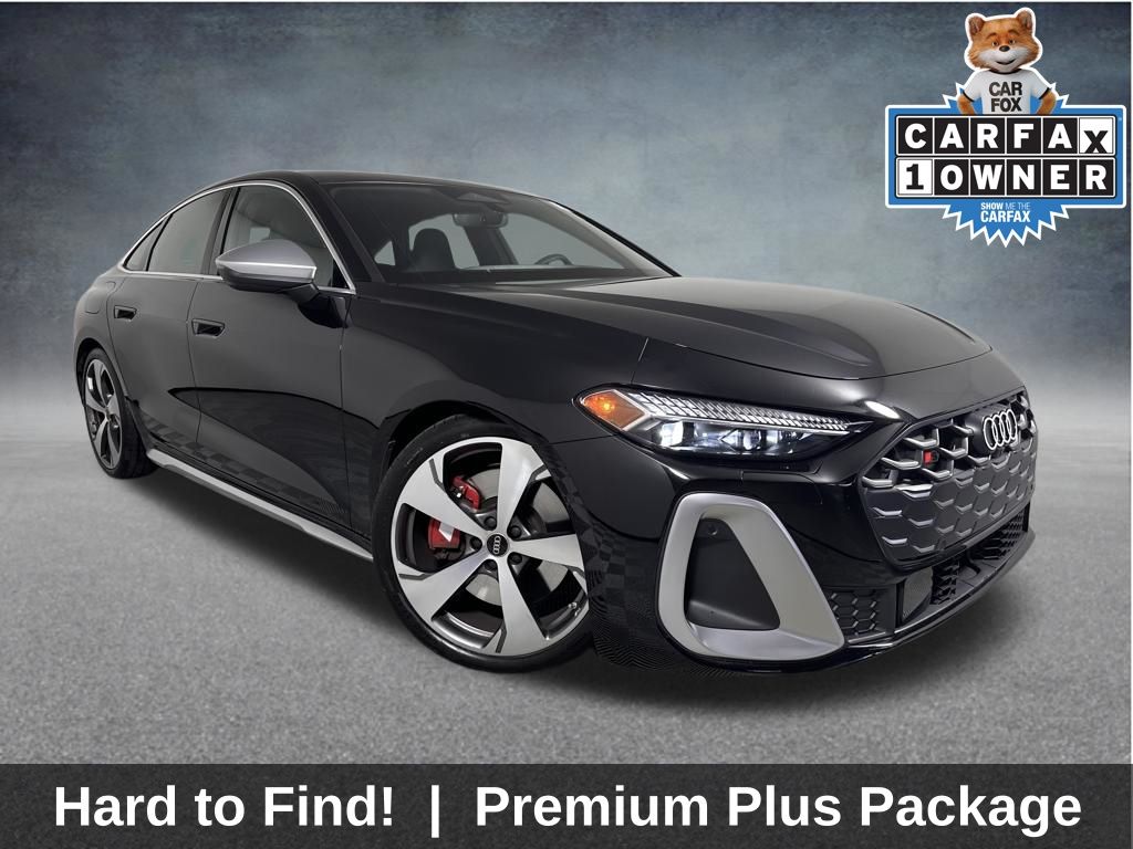 Mythos Black Metallic 2025 Audi S5 3.0T quattro Premium Plus Sedan All-Wheel Drive 7-Speed Automatic