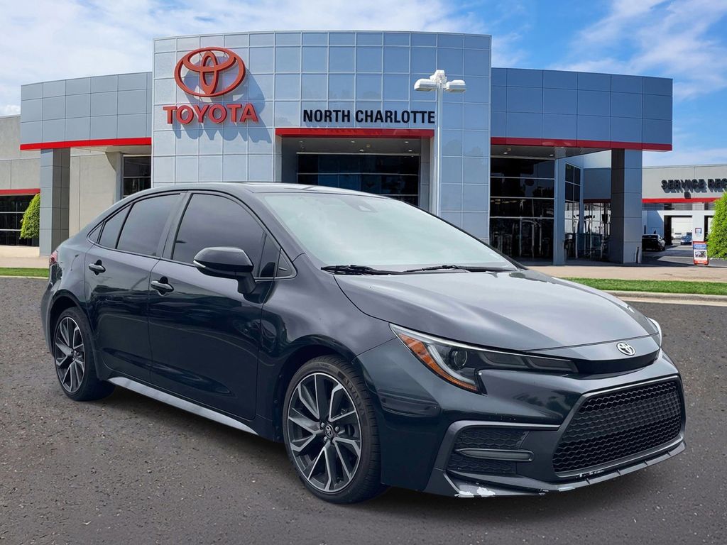 Black Sand Pearl 2020 Toyota Corolla XSE FWD Sedan Front-Wheel Drive Continuously Variable Transmission
