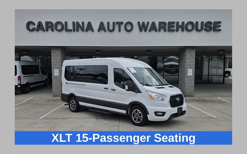 Oxford White 2022 Ford Transit Passenger Van Rear-Wheel Drive