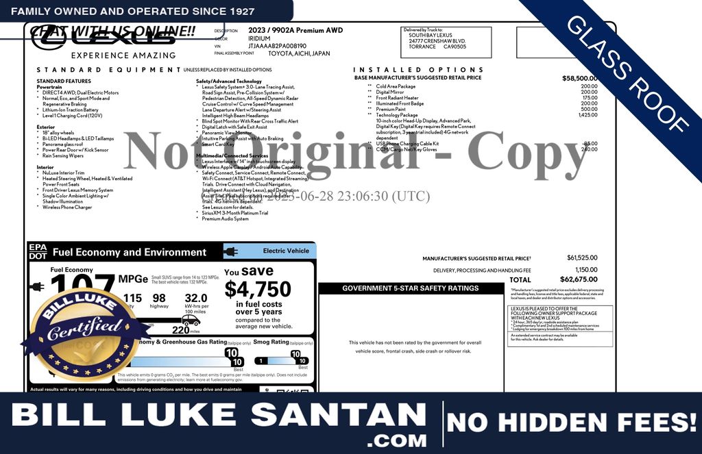 2023 Lexus RZ 450e Luxury AWD