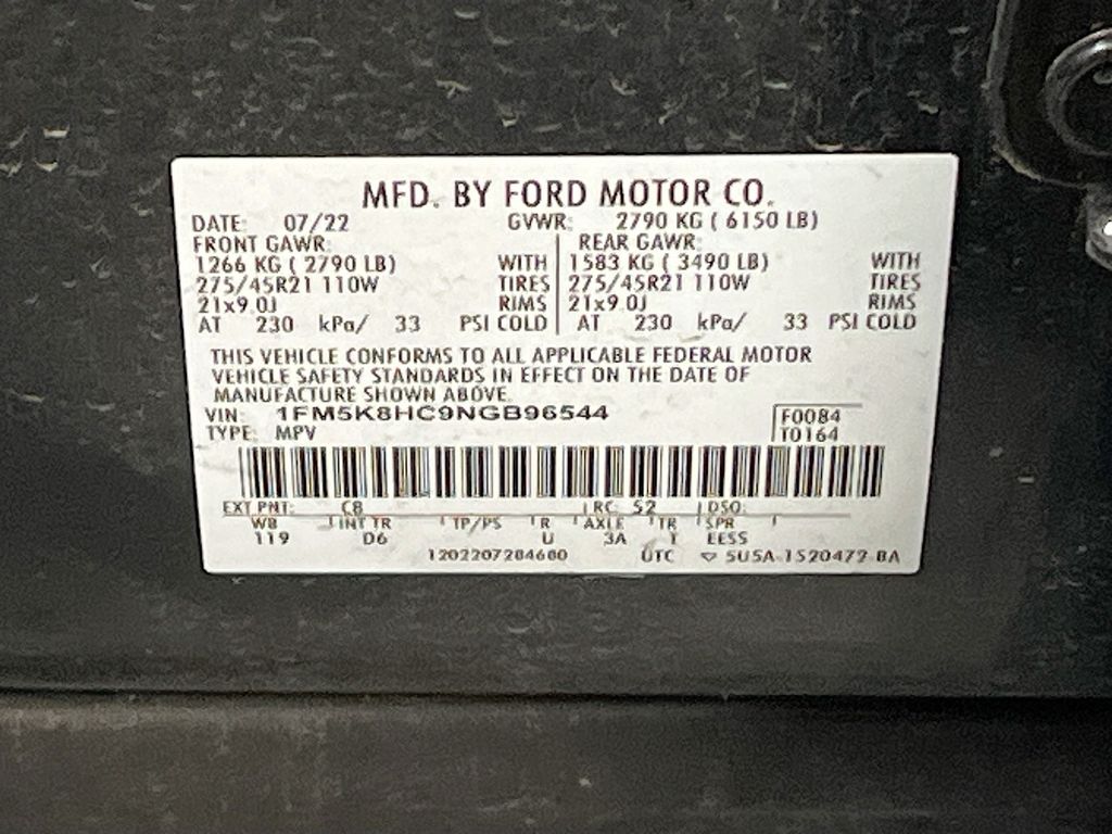 Used 2022 Blue Metallic Ford Platinum image 34