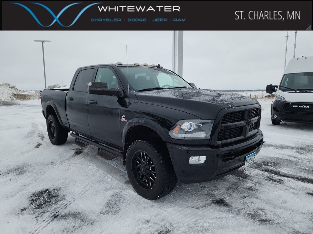 Black Clearcoat 2015 RAM 2500 Laramie Crew Cab 4WD Pickup Truck Four-Wheel Drive 6-Speed Automatic