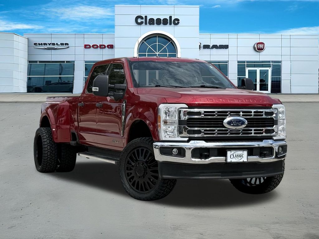 Red Metallic 2023 Ford F-350 Super Duty Pickup Truck Four-Wheel Drive Automatic