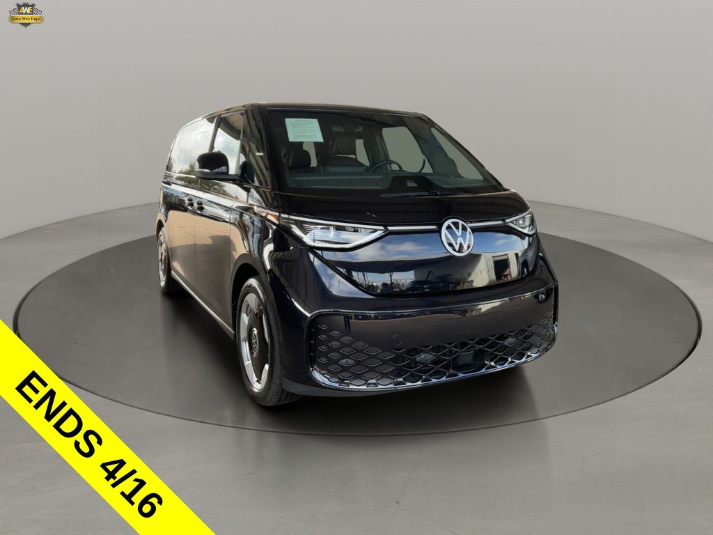 Deep Black Pearl 2025 Volkswagen ID.Buzz Pro S RWD Minivan Rear-Wheel Drive Automatic