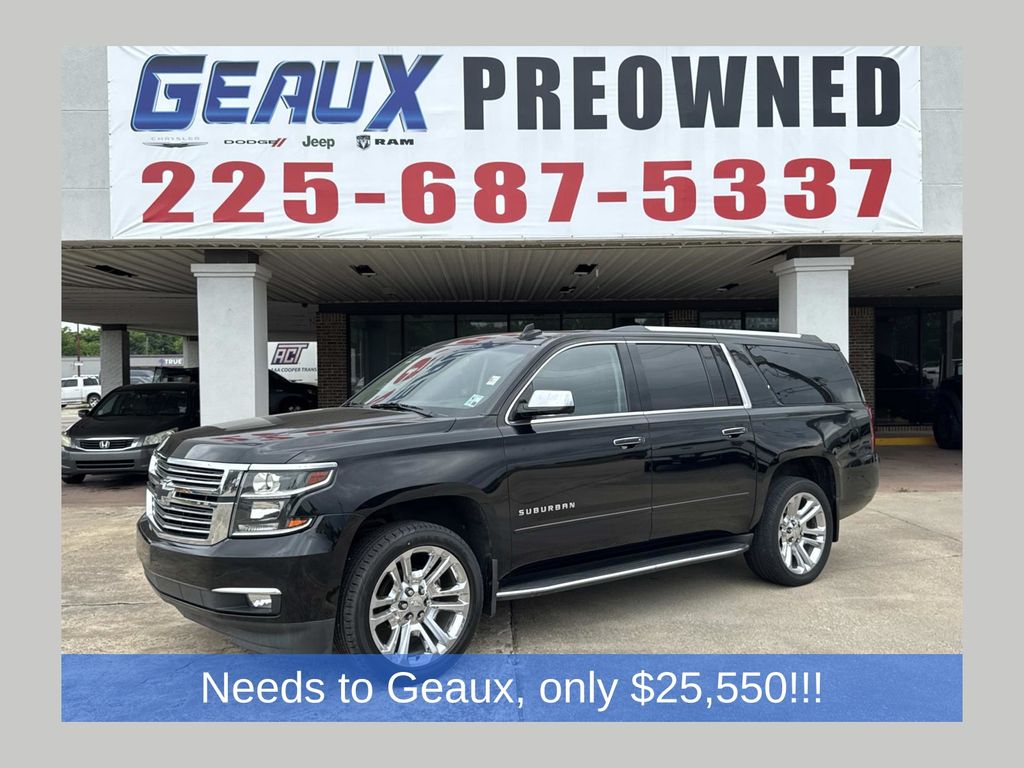 Black 2019 Chevrolet Suburban 1500 Premier RWD SUV / Crossover 4X2 6-Speed Automatic Overdrive