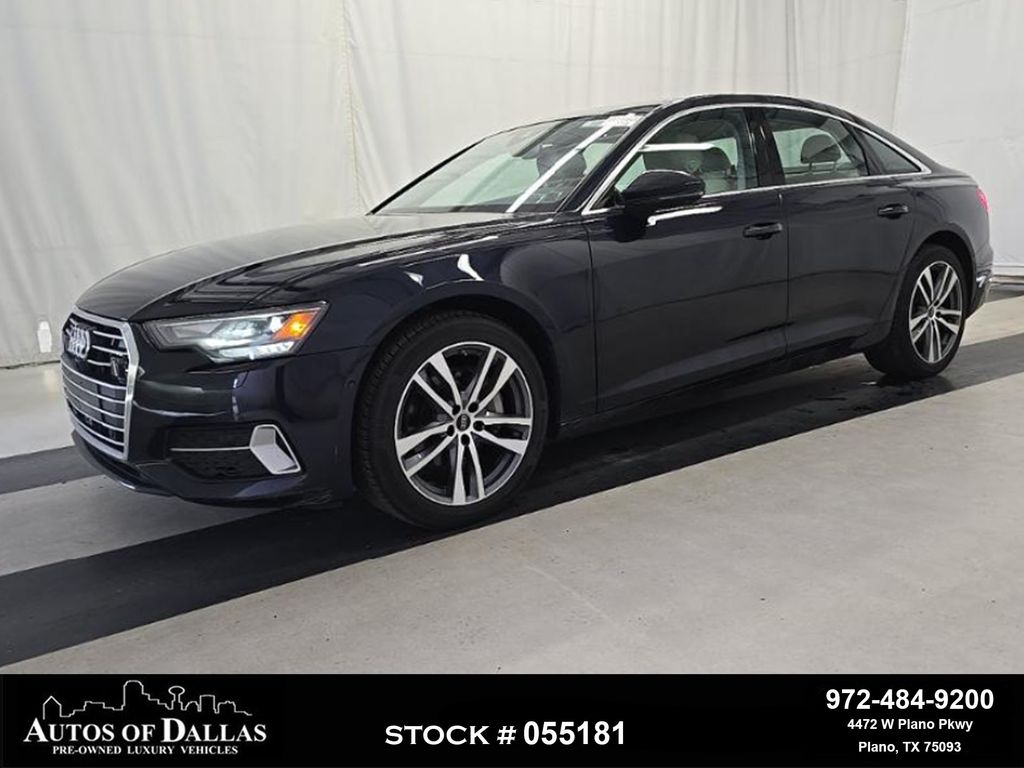 Blue Metallic 2023 Audi A6 Sedan All-Wheel Drive 7-Speed Automatic