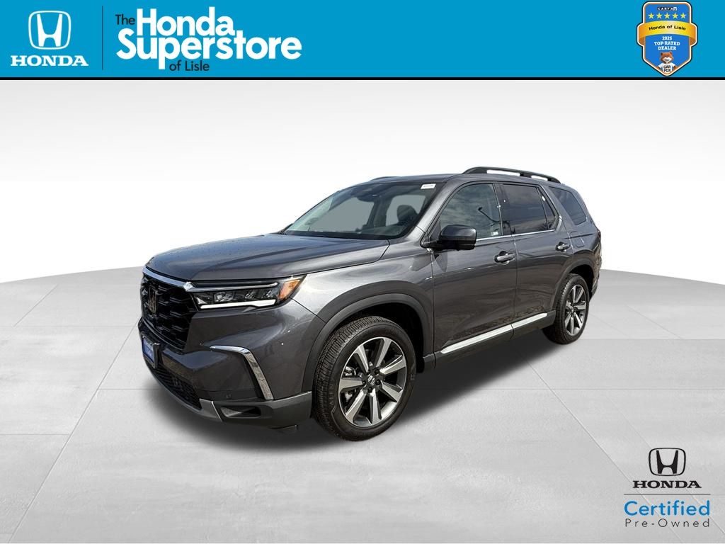 Gray (Modern Steel) 2025 Honda Pilot Elite AWD SUV / Crossover All-Wheel Drive Automatic
