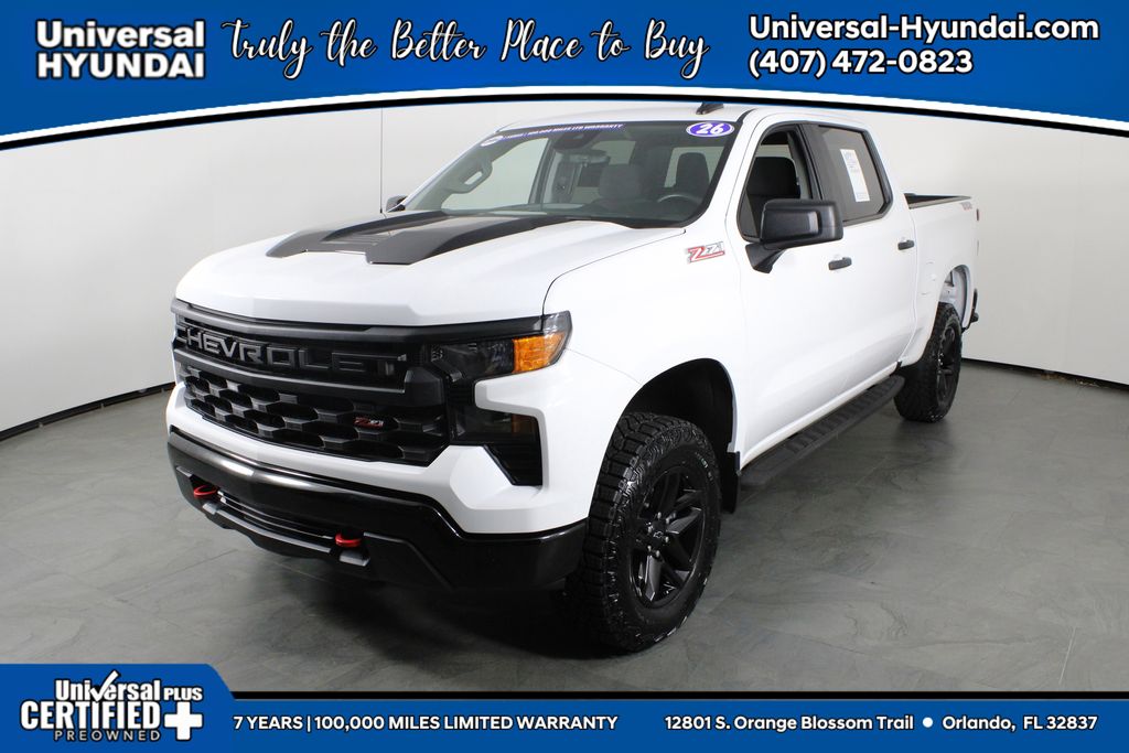 Summit White 2026 Chevrolet Silverado 1500 Pickup Truck Four-Wheel Drive Automatic