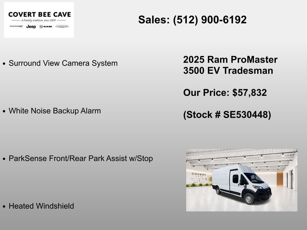 New Car 2025 Ram Promaster 3500 Ev  For Sale Under $60,000 In Austin, Texas