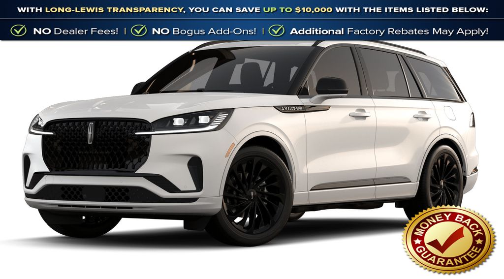 Pristine White Metallic Tri-Coat 2026 Lincoln Aviator SUV / Crossover Rear-Wheel Drive Automatic