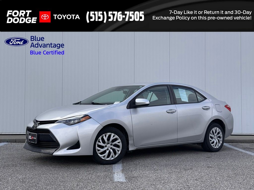 Classic Silver Metallic 2019 Toyota Corolla LE Sedan Front-Wheel Drive Continuously Variable Transmission