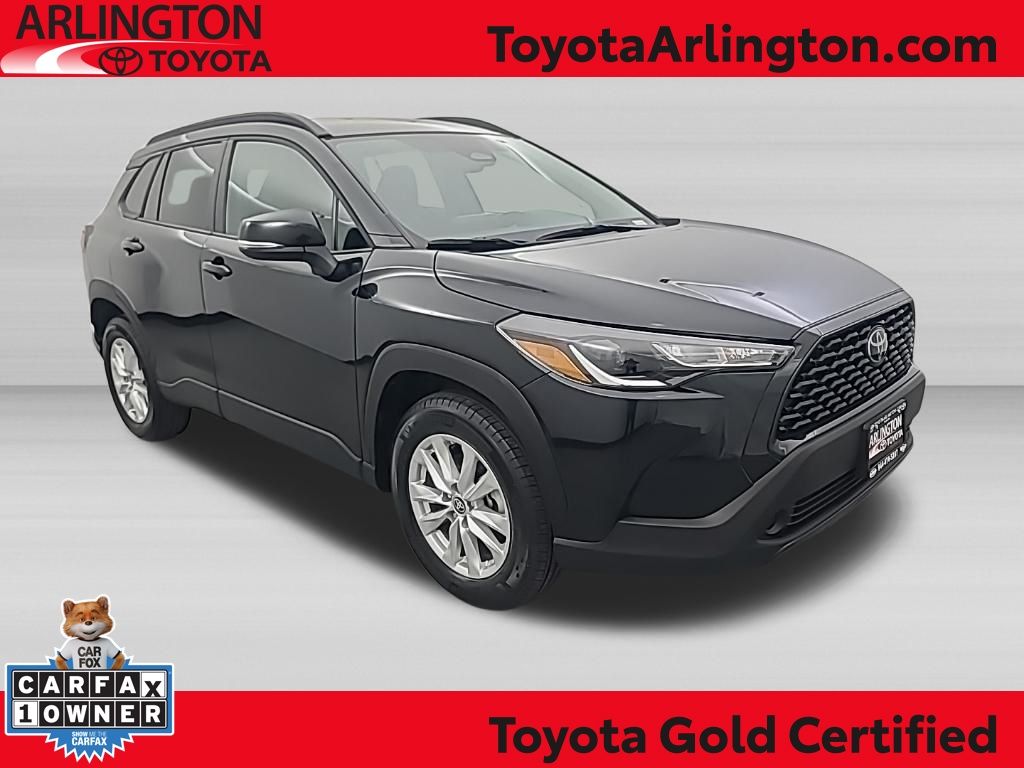 Jet Black 2025 Toyota Corolla Cross LE FWD SUV / Crossover Front-Wheel Drive Continuously Variable Transmission