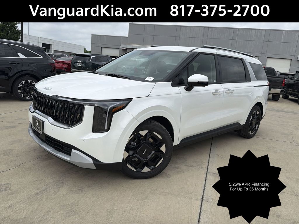 Snow White Pearl 2026 Kia Carnival EX FWD Minivan Front-Wheel Drive 8-Speed Automatic