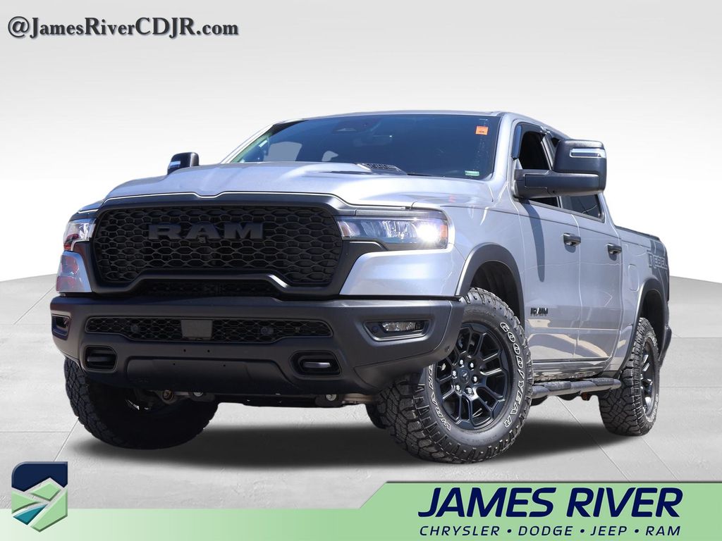Billet Silver Metallic Clearcoat 2025 RAM 1500 Pickup Truck Four-Wheel Drive 8-Speed Automatic