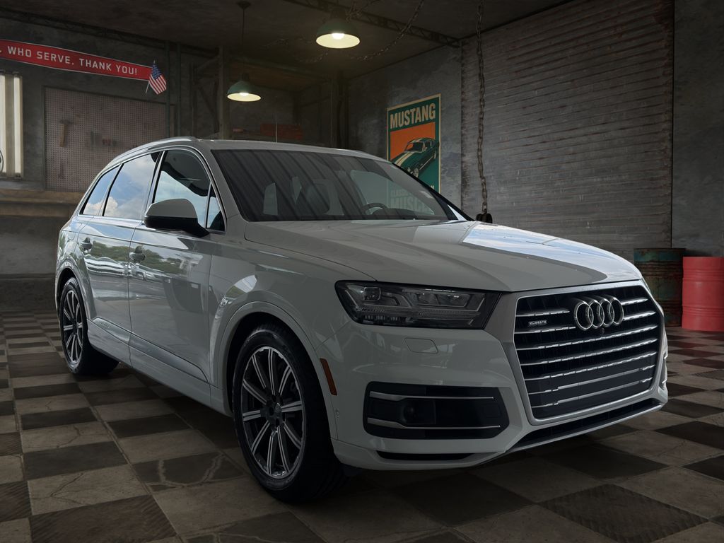 Carrara White 2019 Audi Q7 SUV / Crossover All-Wheel Drive 8-Speed Automatic