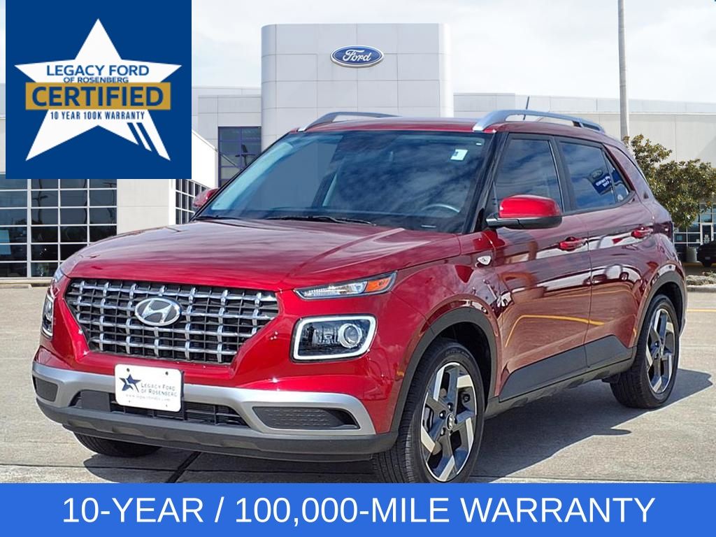 Ultimate Red 2024 Hyundai Venue Limited FWD SUV / Crossover Front-Wheel Drive Continuously Variable Transmission