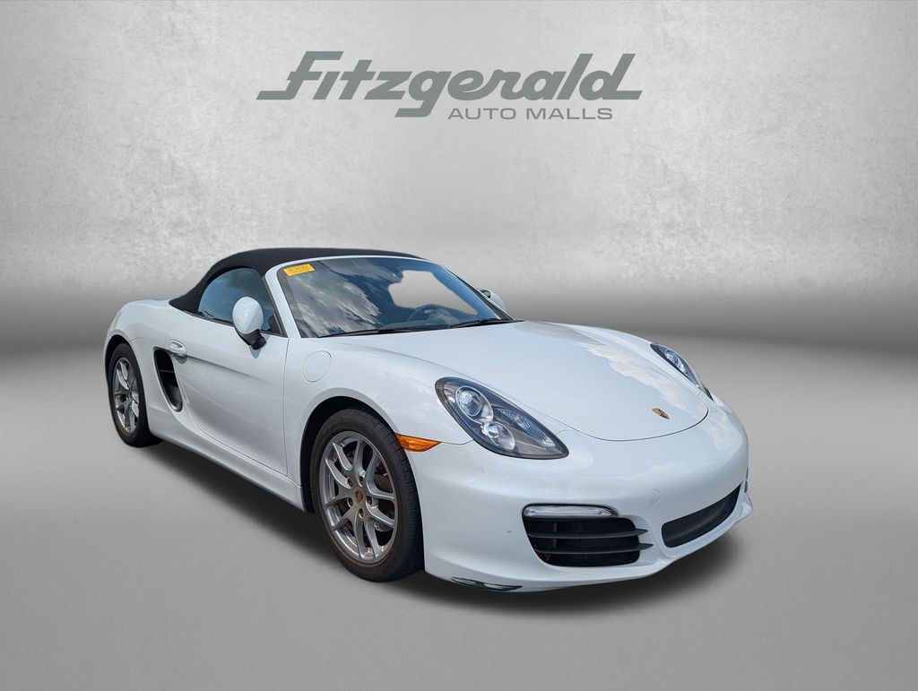 White 2015 Porsche Boxster Convertible Rear-Wheel Drive 7-Speed Automatic