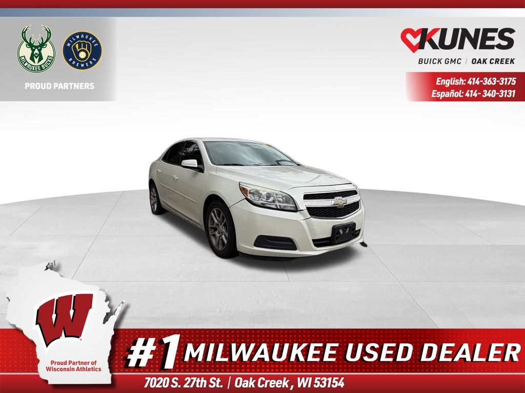 White Diamond Tricoat 2013 Chevrolet Malibu Eco 1SA FWD Sedan Front-Wheel Drive 6-Speed Automatic Overdrive