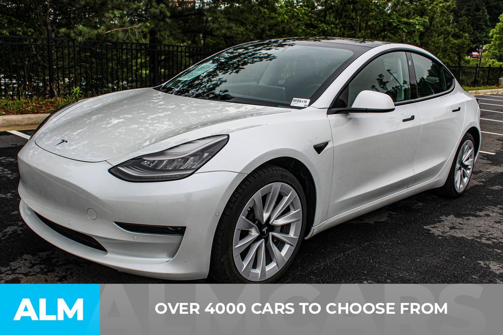 Used 2021 Tesla Model 3 Base with VIN 5YJ3E1EAXMF838419 for sale in Florence, SC
