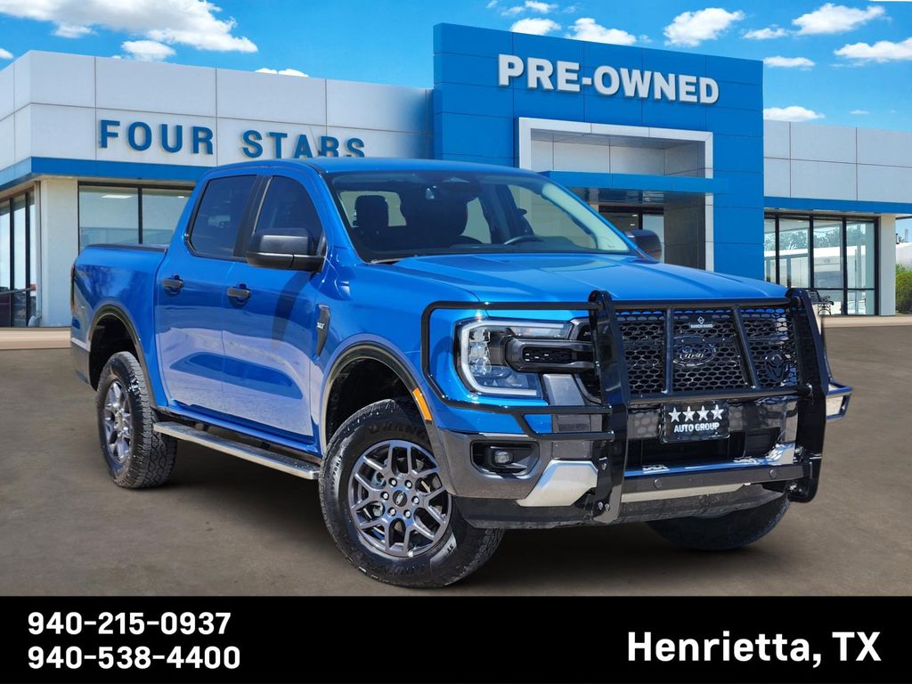 Velocity Blue Metallic 2024 Ford Ranger XLT SuperCrew RWD Pickup Truck 4X2 Automatic