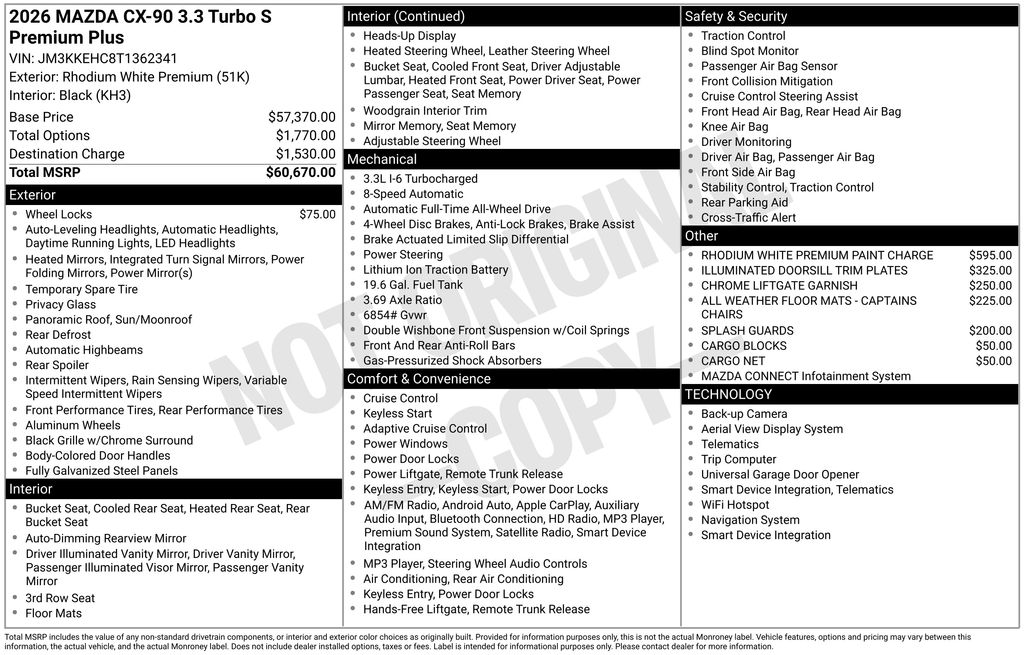 2026 Mazda CX-90 Premium Plus Package - Photo 6