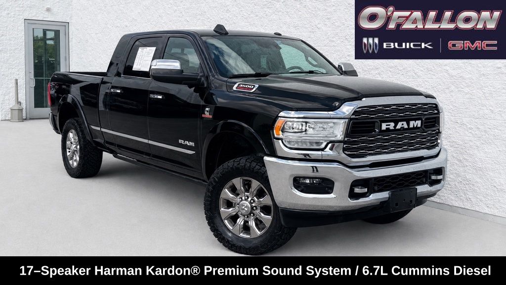 Diamond Black Crystal Pearlcoat 2019 RAM 3500 Pickup Truck Four-Wheel Drive 6-Speed Automatic