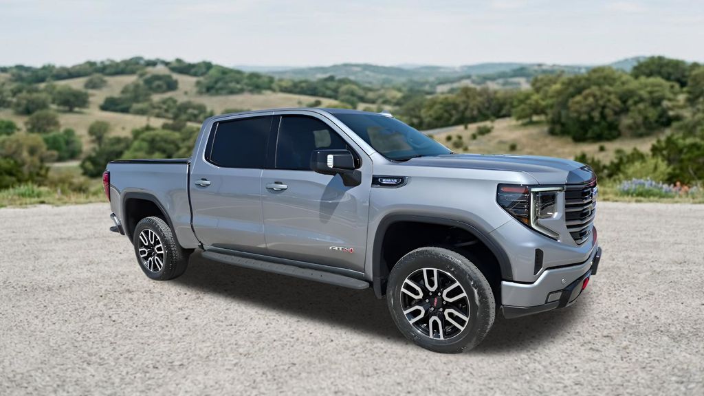 Sterling Metallic 2024 GMC Sierra 1500 AT4 Crew Cab 4WD Pickup Truck Four-Wheel Drive Automatic