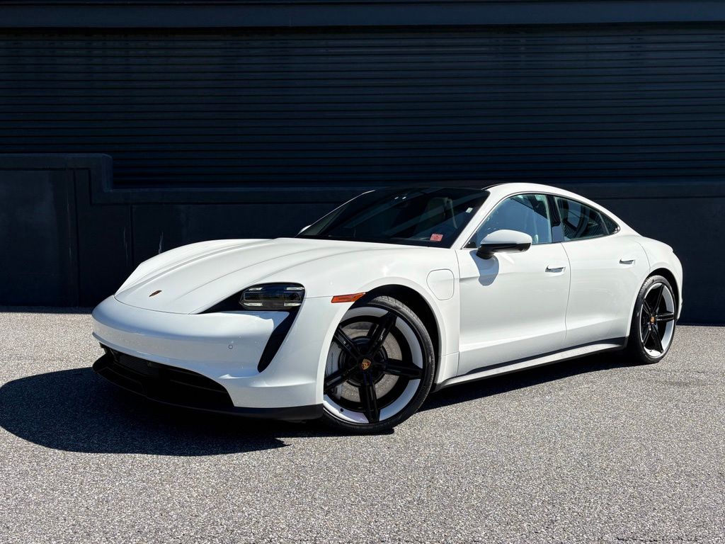 White 2024 Porsche Taycan Sedan Rear-Wheel Drive 2-Speed Automatic