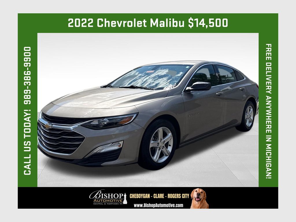 Mineral Gray Metallic 2022 Chevrolet Malibu Sedan Front-Wheel Drive Continuously Variable Transmission