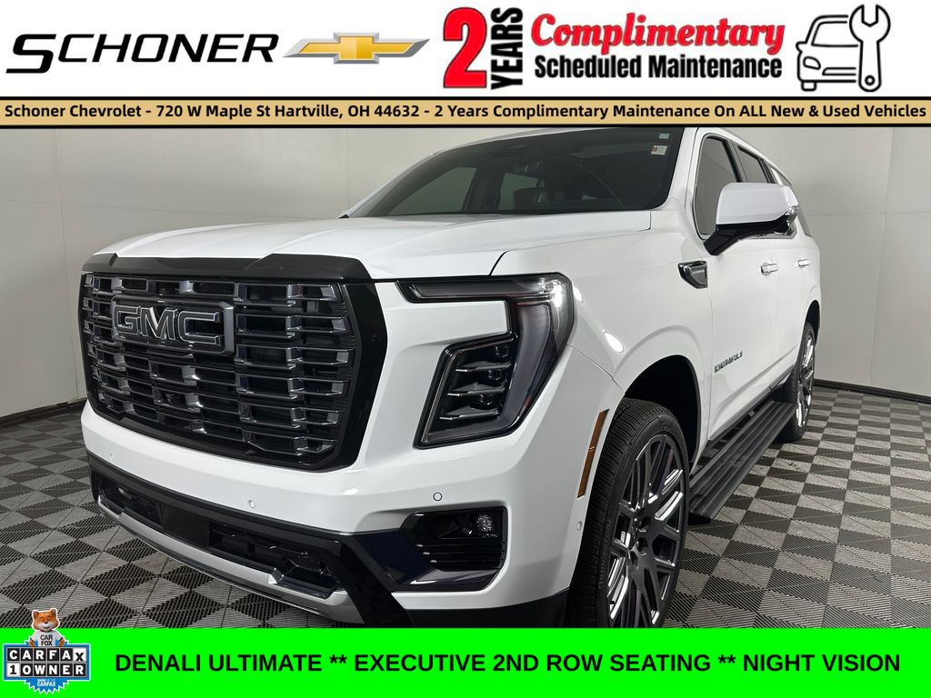 Summit White 2025 GMC Yukon SUV / Crossover Four-Wheel Drive 10-Speed Automatic