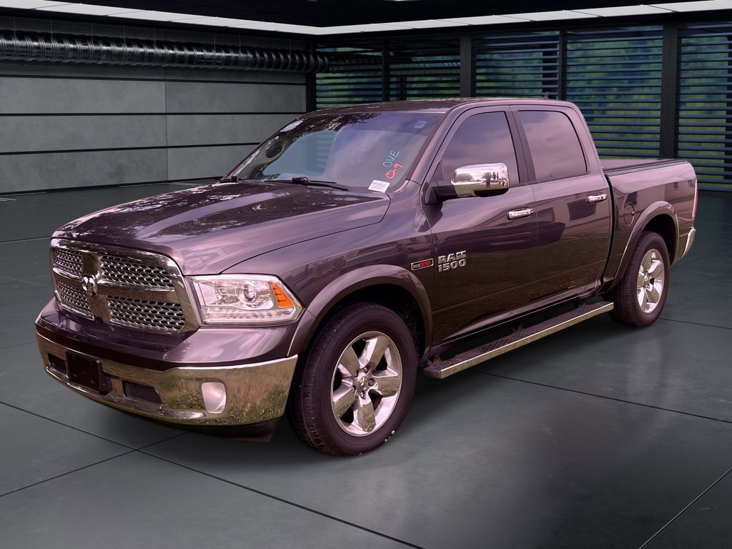 Gray (Granite Crystal Metallic Clearcoat) 2018 RAM 1500 Laramie Crew Cab RWD Pickup Truck 4X2 8-Speed Automatic