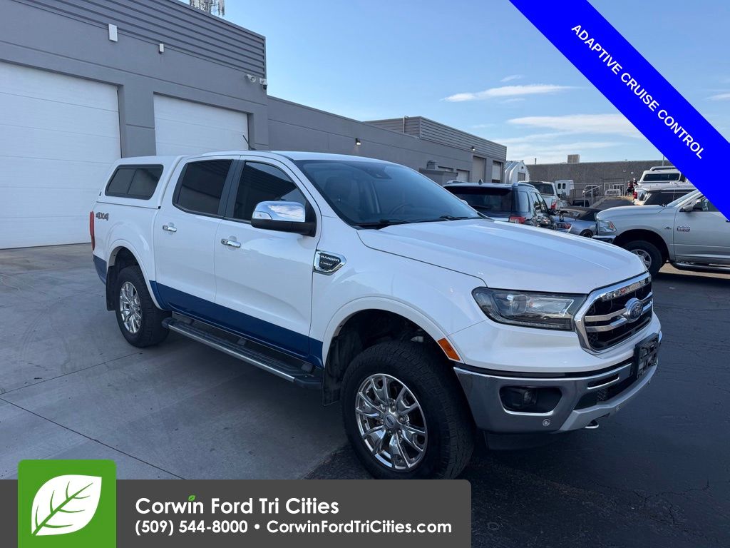 White Platinum Tri-Coat 2019 Ford Ranger Pickup Truck Four-Wheel Drive Automatic