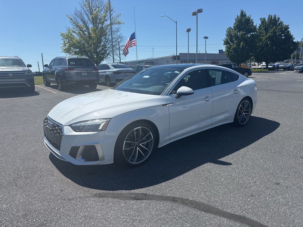 2023 Audi A5 Sportback 45 S line Premium Plus White at Audi Porsche Sewickley