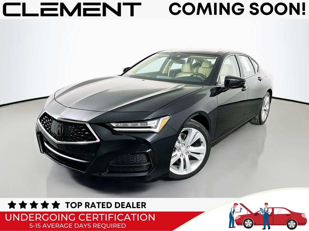 sparkle silver met 2021 Acura TLX FWD with Technology Package Sedan Front-Wheel Drive Automatic