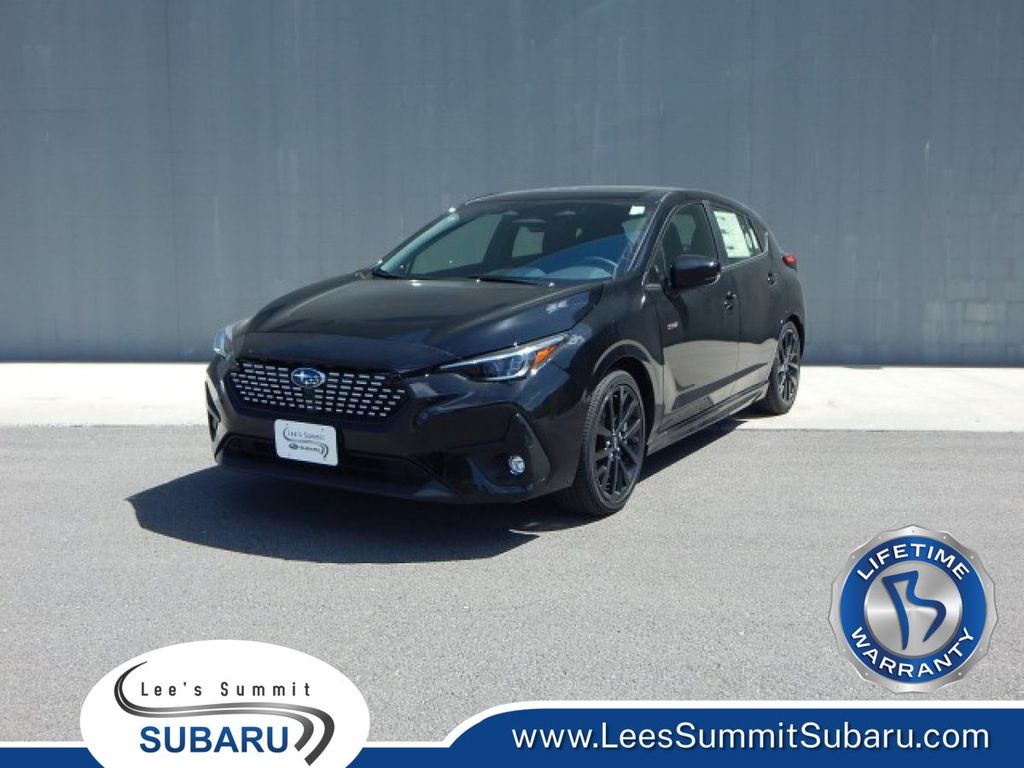 Crystal Black Silica 2025 Subaru Impreza RS AWD Wagon All-Wheel Drive Continuously Variable Transmission