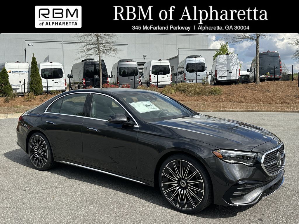 Gray (Graphite Grey Metallic) 2026 Mercedes-Benz E-Class E 350 RWD Sedan Rear-Wheel Drive 9-Speed Automatic
