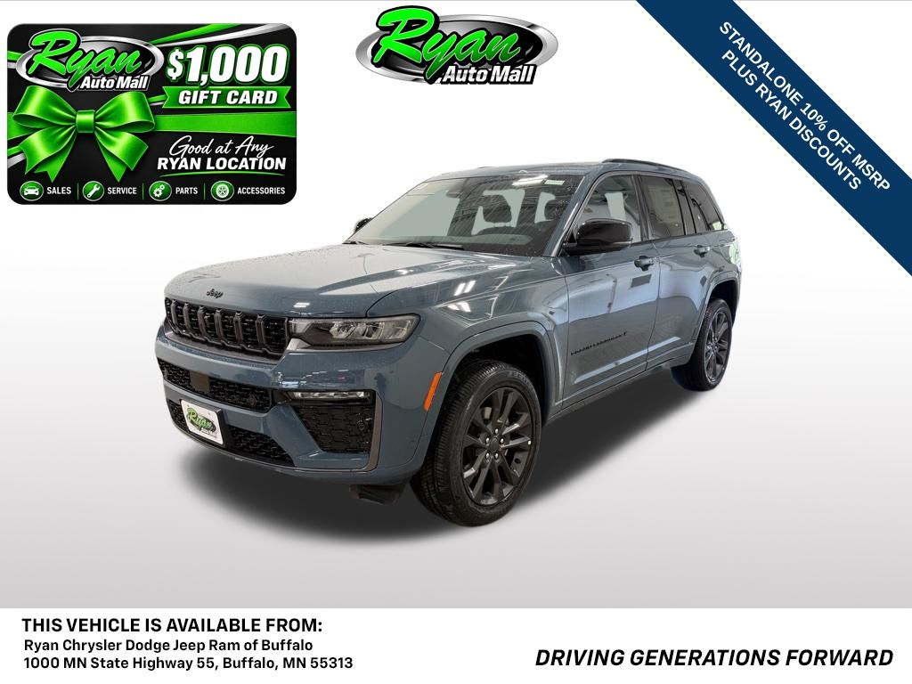 Gray (Steel Blue) 2026 Jeep Grand Cherokee SUV / Crossover Four-Wheel Drive 8-Speed Automatic
