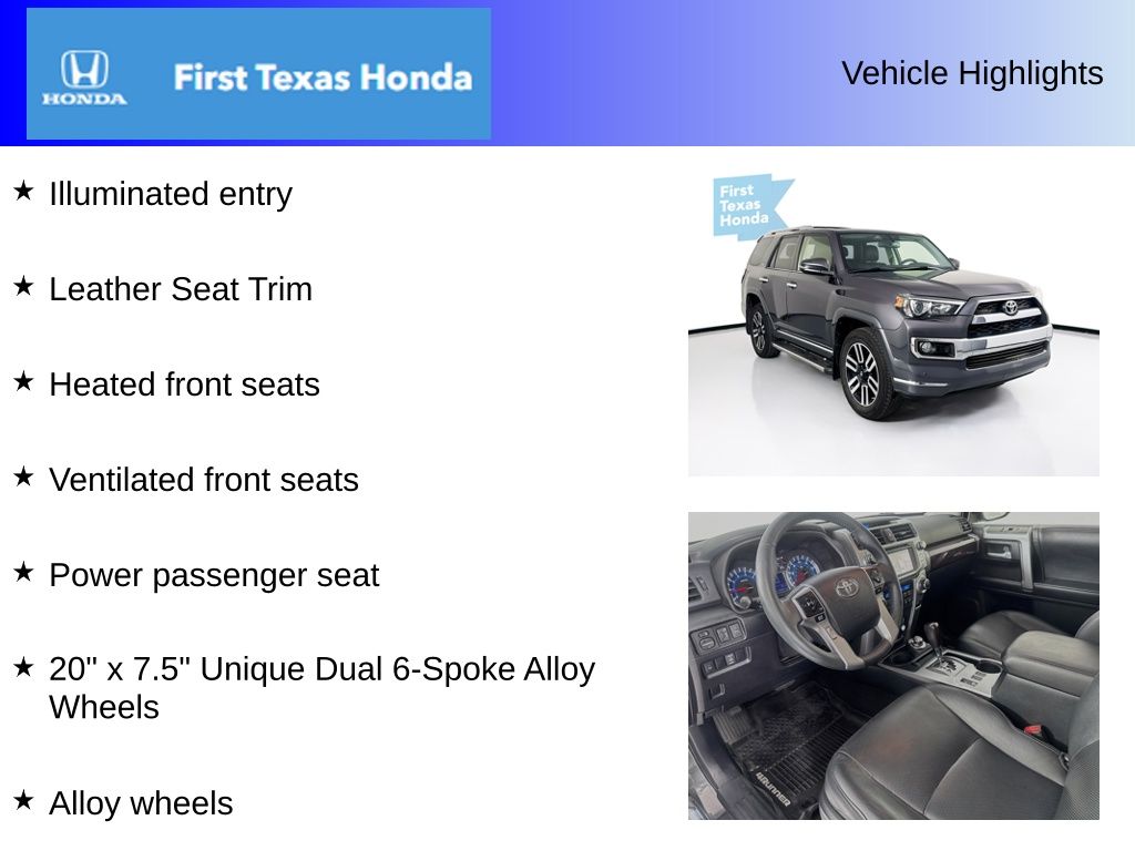 Used Car 2019 Toyota 4runner  Limited For Sale In Austin, Texas