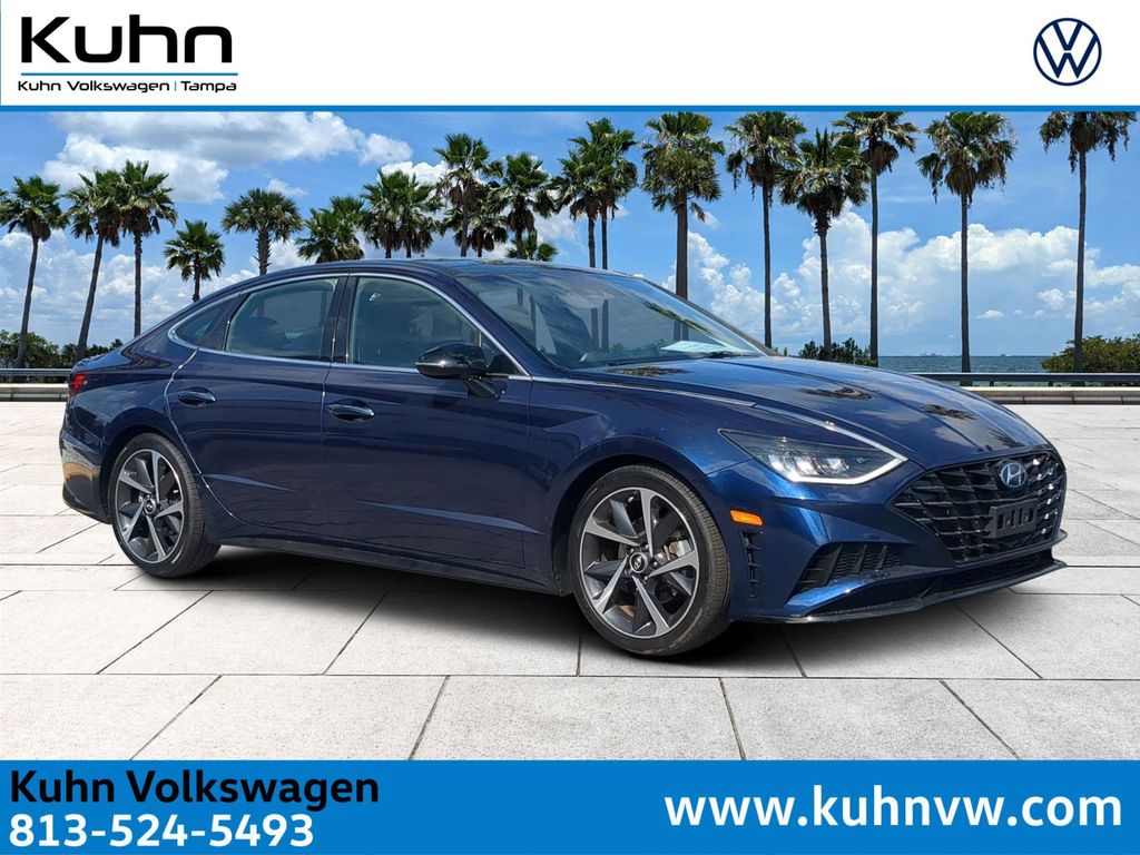 Blue (Stormy Sea) 2022 Hyundai Sonata SEL Plus FWD Sedan Front-Wheel Drive 8-Speed Automatic