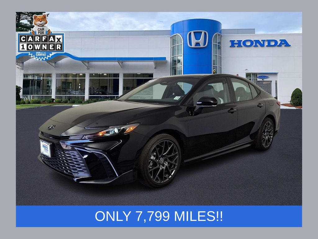 Midnight Black Metallic 2025 Toyota Camry Sedan All-Wheel Drive Continuously Variable Transmission