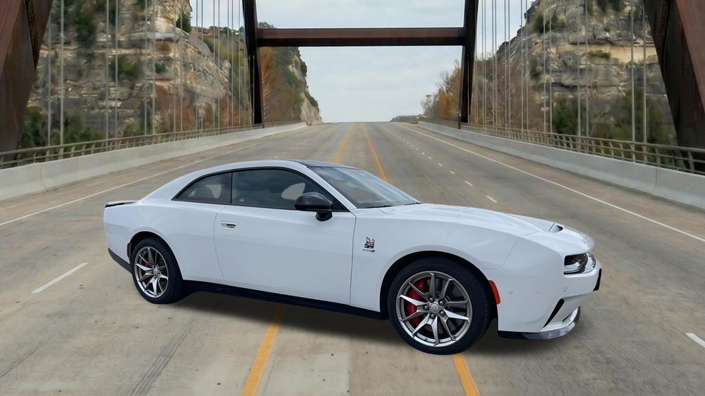 White 2025 Dodge Charger Daytona Scat Pack AWD Coupe All-Wheel Drive 1-Speed Automatic