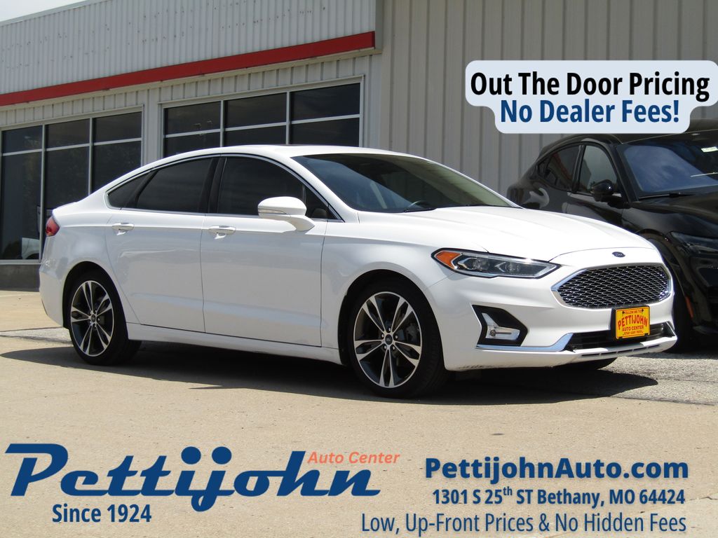 Oxford White 2019 Ford Fusion Sedan All-Wheel Drive 6-Speed Automatic