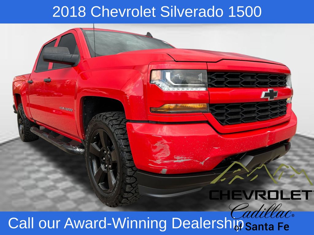Red Hot 2018 Chevrolet Silverado 1500 Pickup Truck Four-Wheel Drive 6-Speed Automatic Overdrive