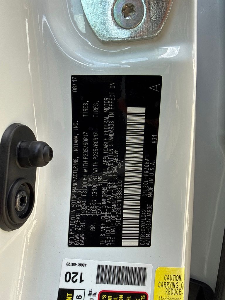 Used 2017 Toyota Sienna Van