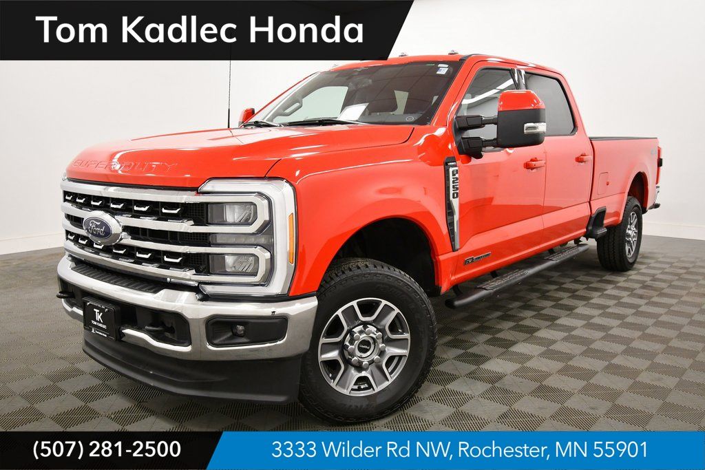 Race Red 2023 Ford F-250 Super Duty Pickup Truck Four-Wheel Drive Automatic